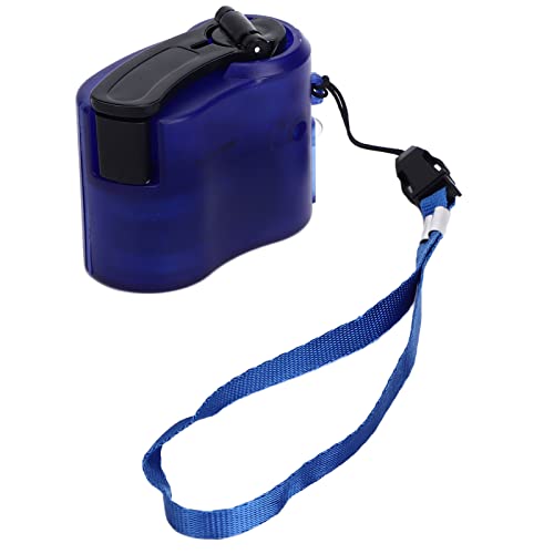 Culnflun USB Handkurbel Handy Ladegerät Tragbare Notfall Handkurbel Ladegerät mit Roter LED Leuchte für Outdoor Camping ABS Material 60x49x31mm (Blau) von Culnflun