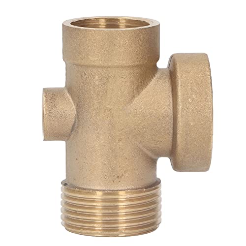 Culnflun Wasserrohradapter, Wasserschlauch -Splitter -Messing 4 Ways Schlauchanschluss G1in -Rohradapter für Haushalts -Selbst -Priming -Pumpe Wasserpumpenanschluss von Culnflun