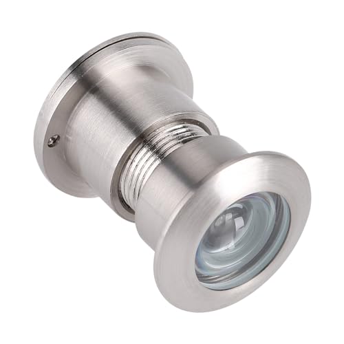 Culnflun Weitwinkel -Tür -Zuschauer, 28 -mm -Tür -Gucklochkamera mit Hochleistungs -Datenschutzabdeckung gebürstet Chrom Wide Sehwinkelloch für Home -Hardware und Schlösser zu Haus (Gebürstet) von Culnflun