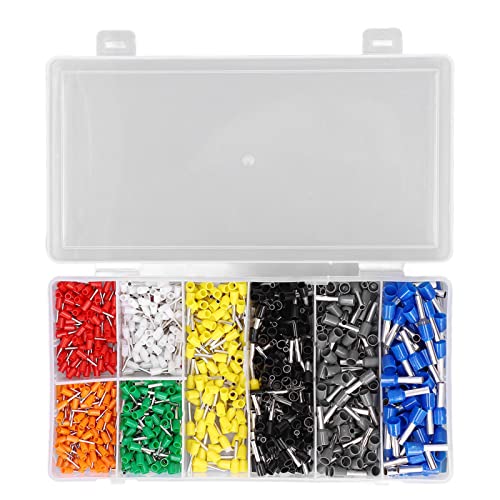 Culnflun Wire Ferrules Terminals Kit 1000pcs Messing PP Crimpektor -Stiftanschluss für elektrische Verkabelung Automobil Haushalt Elektronik verschiedene Größen und Farben von Culnflun
