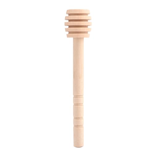 Culnflun Wooden Mini Jam Honey Dipper Sticks Set 50pcs For Dispensing Drizzling Honey Collecting (Take the honey king and open the slot 16CM) von Culnflun