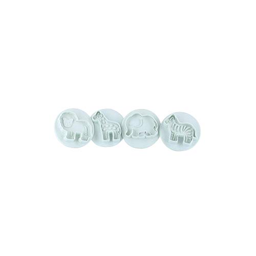Cake Star Jungle Animal Plunger Cutter Set - 4 PK von Culpitt