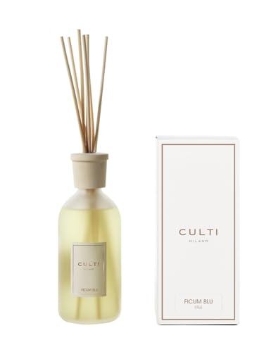 Culti Diffusore Stile Classic Ficum Blu aus transparentem Glas, Duftrichtung: Jasmin, Inhalt: 500 ml, PDASTIFIC0500MACI0000 von Culti