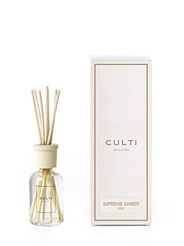 Culti Milano Stile Diffuser Supreme Amber mit einem Volumen von 100 ml und der Duftnote Weihrauch und Patchouli, DASTILCB-0100-SUPREME von Culti