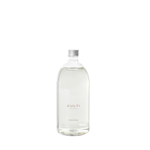 Culti Refill Bottle Damasque aus transparentem Glas Nachfüller für Diffusor, Duftrichtung: würzig, Inhalt: 1000 ml, PREREFDAM1000MTRA0000 von Culti