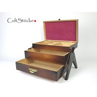 Vintage 50S Chicer Nähkasten Nähkästchen Schmuckkasten Holz Mid Century Wohninterieur Vintage 50S Chicer Nähkasten Nähkästchen Schmuckkasten Holz Mid Century Wohninterieur von Cultstuecke