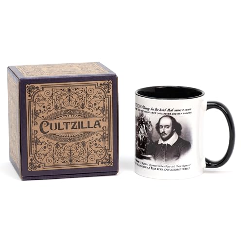 Tasse mit Zitaten von Shakespeare im Vintage Stil von Cultzilla
