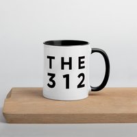 Chicago Tasse Mit Vorwahl, 312 Tasse, Schwarz-Weiß-Keramik-Kaffeetasse, Geschenke, Geschenke Vorwahl von CulverAndCambridge