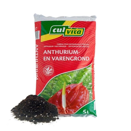 Culvita - Anthurium and Fernerde 5 Liter - Blumenerde für Anthurium und Farne von La Green Touch