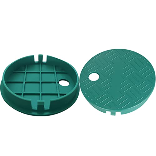 Ventilkastenabdeckung Deckel Sprinkler Ventil Box Deckel Ersatz ID 14.0 cm OD 15.2 cm für Kreisbewässerungssteuerung 2 Stück von Cunguv