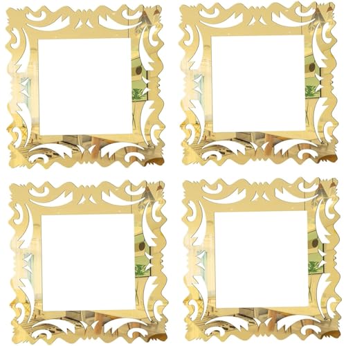 4PCS Dekorative Lichtschalter Abdeckungsplatte Spiegel 5.9 '' Vintage Light Switch Deckel Einfacher Einrichtung wasserdichte Dekorationsabdeckungen für Dekor, Vintage von Cunlvyyds