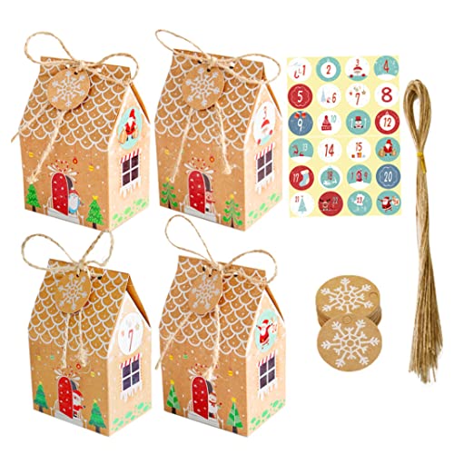 Adventskalender Box Weihnachten Countdown -Boxen Candy Pack mit Zahlen Aufklebern und Tag 24PCs, Adventboxen Adventskalender Box Weihnachten Countdown -Boxen Candy Pack mit Zahlen Aufklebern und Tag 24PCs, Adventboxen von Cunlvyyds