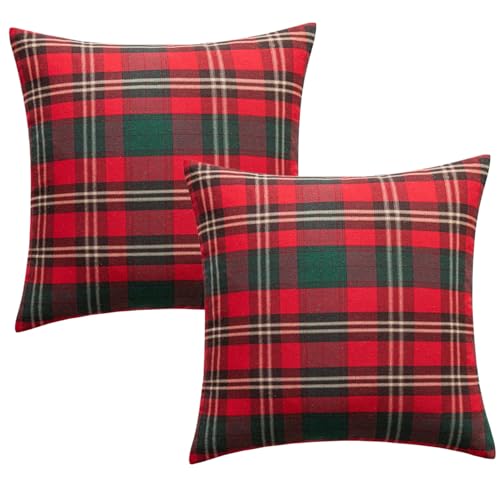 Cunlvyyds 2pcs Weihnachtskissenbezüge 18x18 '' Weiches Weihnachtskissenbezüge mit Festivalplaidkissen mit waschbarem Abdeckung für Schlafzimmer und Wohnkultur, Kissen Cunlvyyds 2pcs Weihnachtskissenbezüge 18x18 '' Weiches Weihnachtskissenbezüge mit Festivalplaidkissen mit waschbarem Abdeckung für Schlafzimmer und Wohnkultur, Kissen von Cunlvyyds