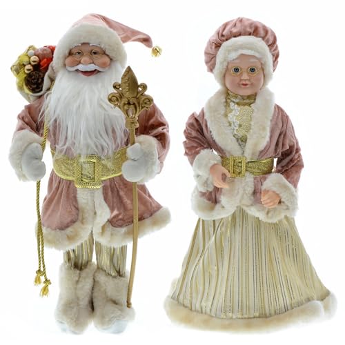 Cunlvyyds Santa Claus -Abbildungen 2pcs 17, 7 Zoll realistisch geniale MR und Frau Claus Weihnachtsfiguren Süßes Weihnachts -Weihnachtsmann -Ornament für Fenstertisch -Deorationen, MR und Frau Cunlvyyds Santa Claus -Abbildungen 2pcs 17, 7 Zoll realistisch geniale MR und Frau Claus Weihnachtsfiguren Süßes Weihnachts -Weihnachtsmann -Ornament für Fenstertisch -Deorationen, MR und Frau von Cunlvyyds