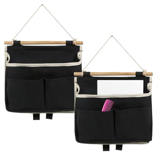Cunlvyyds Wandbehangspeicherbeutel, 2pcs Hanging Wandkorb Locker Organizer Korb mit Haken wasserdichtem Beutel für Kleiderschrank, Tür, Büro, Zuhause, Küche von Cunlvyyds