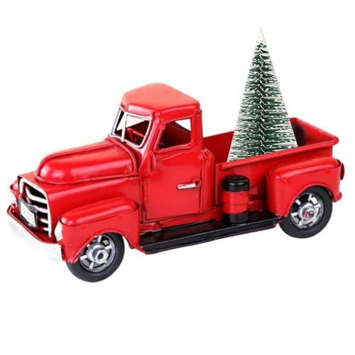 Cunlvyyds Weihnachten Red Truck mit Weihnachtsbaum Vintage Auto Baum Farm rote LKW Dekor Tisch Herzstück für Dekor Cunlvyyds Weihnachten Red Truck mit Weihnachtsbaum Vintage Auto Baum Farm rote LKW Dekor Tisch Herzstück für Dekor von Cunlvyyds