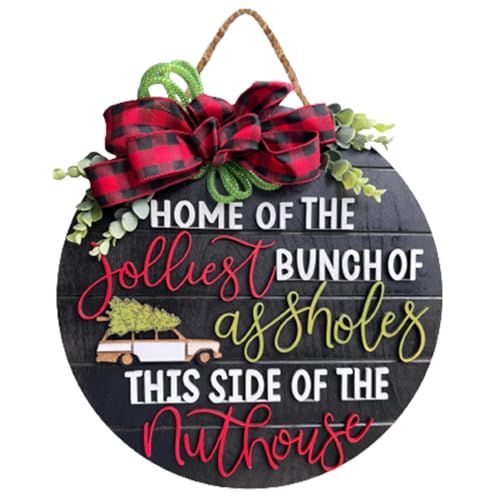 Cunlvyyds Weihnachten Willkommensschild für Haustür Hanging 3D 12 -Zoll -Holz Weihnachtstür Schild Bogenknotauto -Buchstaben Muster Holzkranz, schwarz, willkommen für vorne Cunlvyyds Weihnachten Willkommensschild für Haustür Hanging 3D 12 -Zoll -Holz Weihnachtstür Schild Bogenknotauto -Buchstaben Muster Holzkranz, schwarz, willkommen für vorne von Cunlvyyds