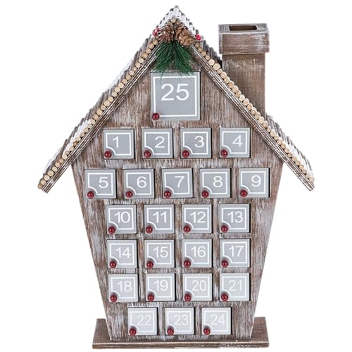 Hölzerner Adventskalender 16x13x3 wiederverwendbares Weihnachtskalenderhaus mit 24 Schubladen, DIY, um sich selbst zu füllen, Weihnachten Hölzerner Adventskalender 16x13x3 wiederverwendbares Weihnachtskalenderhaus mit 24 Schubladen, DIY, um sich selbst zu füllen, Weihnachten von Cunlvyyds
