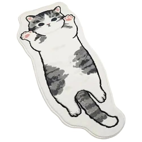 Katzenteppich, schmutzbeständiger süßer Fläche Teppich, unregelmäßiger Bereich für Schlafzimmer, lustige Katzenform -Cartoon -Teppichläufer, weiche Bodenbodenmatten für Schlafzimmer, Türmat, Wohnzimm Katzenteppich, schmutzbeständiger süßer Fläche Teppich, unregelmäßiger Bereich für Schlafzimmer, lustige Katzenform -Cartoon -Teppichläufer, weiche Bodenbodenmatten für Schlafzimmer, Türmat, Wohnzimm von Cunlvyyds