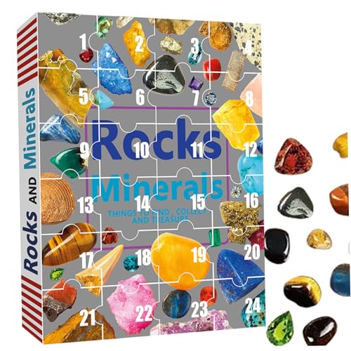 Kids Advent Calendar 2023 mit 24 Rocksteinen und Mineralien Weihnachten Countdown -Kalender Weihnachtskinder für Mädchen Jungen Erkundung von Lernen, Advent 2023 Kids Advent Calendar 2023 mit 24 Rocksteinen und Mineralien Weihnachten Countdown -Kalender Weihnachtskinder für Mädchen Jungen Erkundung von Lernen, Advent 2023 von Cunlvyyds