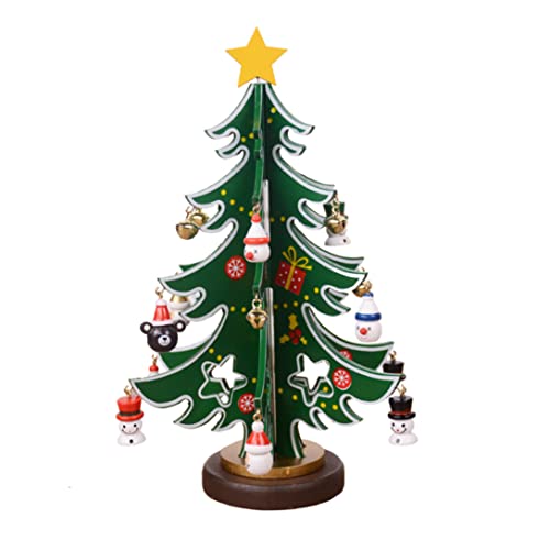 Mini -Tischplatte Weihnachtsbaum Holz Weihnachts -Baum Ornamente Tischschreibtisch Dekoration, Mini Weihnachtsschmuck Mini -Tischplatte Weihnachtsbaum Holz Weihnachts -Baum Ornamente Tischschreibtisch Dekoration, Mini Weihnachtsschmuck von Cunlvyyds