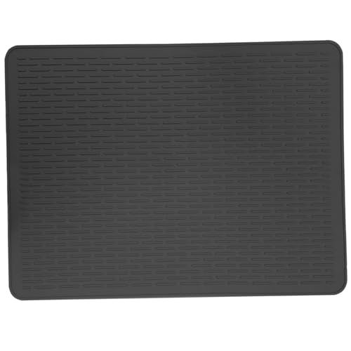 Trocknungsmatte 30x21inch Mehrzweck-Spüle Matte Silikon Nicht-Rutsch unter Waschbecken Hitzebeständigem, flexibler Spülmittel sicherer Herd Abdeckung, Schwarz, schwarz Trocknungsmatte 30x21inch Mehrzweck-Spüle Matte Silikon Nicht-Rutsch unter Waschbecken Hitzebeständigem, flexibler Spülmittel sicherer Herd Abdeckung, Schwarz, schwarz von Cunlvyyds