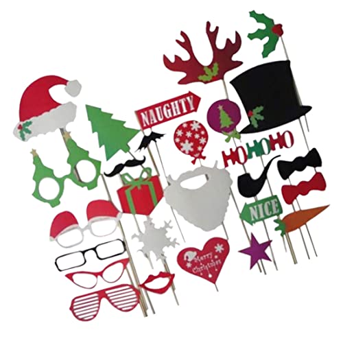 Weihnachtsprops Santa Hut Weihnachtsfeier Requisiten für Festivalfeier 27pcs, Weihnachtsfeierdekoration Weihnachtsprops Santa Hut Weihnachtsfeier Requisiten für Festivalfeier 27pcs, Weihnachtsfeierdekoration von Cunlvyyds