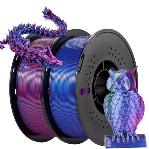 Cunsieun Dreifarbig Pla Filament 1.75 Filament pla+ 1.75mm 3d Für 3d-Drucker 3d drucker Filament-3d-druckmaterialien - Blau+Lila+Rot/Hellgrün+Rot+Blau von Cunsieun