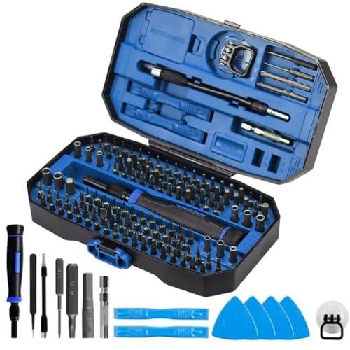 Feinmechaniker Schraubendreher Set,feinmechaniker werkzeug set 152 in 1 Mini Präzisions Werkzeug Kit mit Torx T2 T5 T6 T8 T9, Handy Reparatur Set für Uhr, PC, Brille, PS, Kamera, Phone von Cunsieun