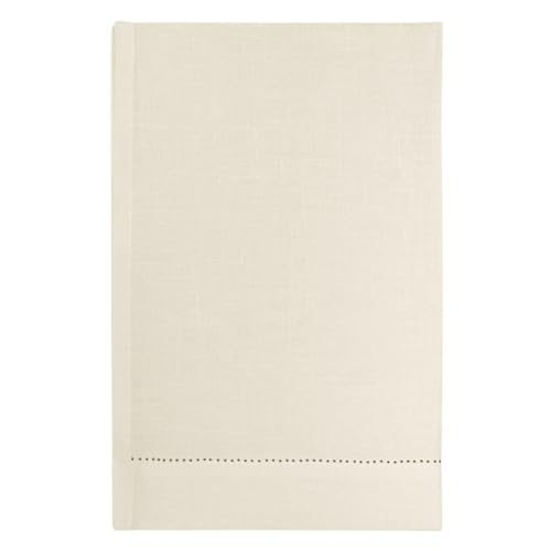 Cuore di lino - Leichtes Gästehandtuch aus reinem Leinen, 100% Made in Italy, Ajour, cremeweiß (40 x 60 cm) von Cuore di lino