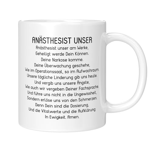 CupHaven® Anästhesie Tasse Anästhesist Unser Gebet Anästhesistin Anästhesiologie Kaffeetasse Kaffeebecher Becher Geschenk Geschenkidee von CupHaven