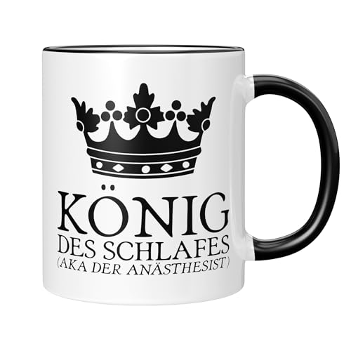 CupHaven® Anästhesie Tasse König des Schlafes Anästhesist Anästhesistin Anästhesiologie Kaffeetasse Kaffeebecher Becher Geschenk Geschenkidee von CupHaven