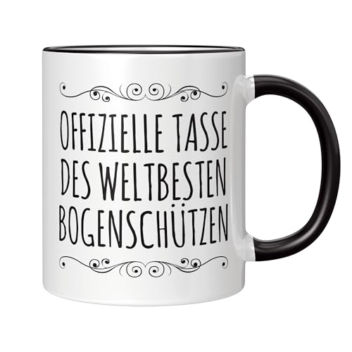 CupHaven® Bogenschießen Tasse Weltbester Bogenschütze Bogenschützin Bogensport Kaffeetasse Kaffeebecher Becher Geschenk Geschenkidee von CupHaven