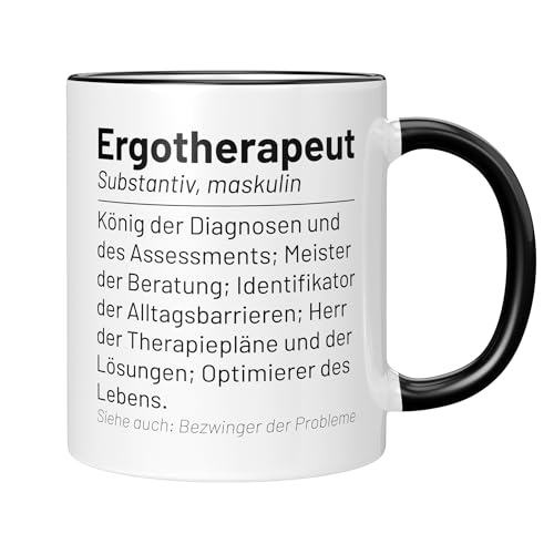 CupHaven® Ergotherapie Tasse Wörterbuch Ergotherapeut Ergotherapeutin Kaffeetasse Kaffeebecher Becher Geschenk Geschenkidee von CupHaven