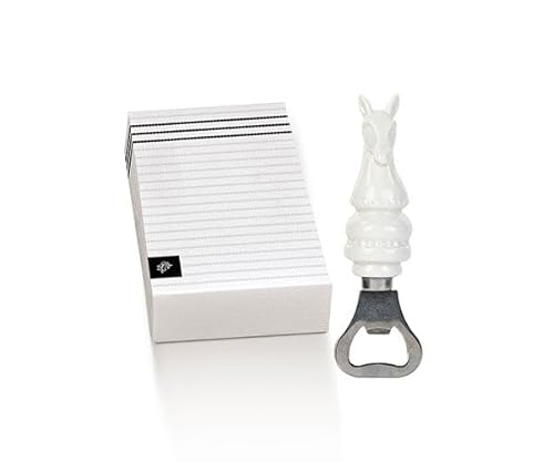 Cupido&Co. Flaschenöffner Pferd Schach mit Box H 135 mm weiß von Cupido&Co.