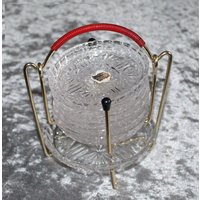 Mid Century Untersetzer Mit Ständer von CupsCornerAndMore