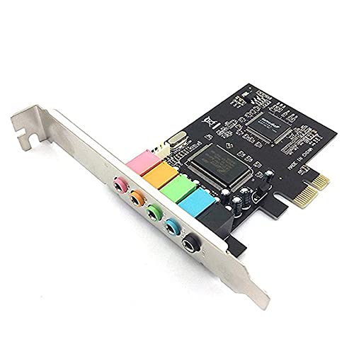 Cupsofu 5.1 Interne Sound Karte für mit Halterung mit Niedrigem, 3D Stereo PCI-E, CMI8738 Chip 32/64 Bit Sound Karte PCI von Cupsofu