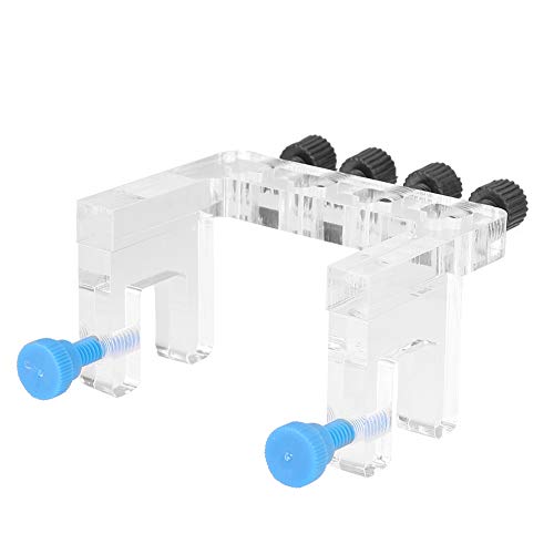 Verrückter Acryl Aquarium Tube Holder, mit 6 STK. Schrauben hochtransparent 3,1x2,2x1,8 Zoll Wasserschlauchhalter, tragbar leicht zu reinigen für 10mm Dia Water Pipe Hold Tube Schlauch von Cuque