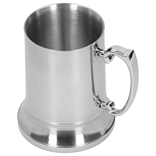 Cuque Verrückter Verkauf Bierkrug, verdickter doppelschichtiger Becher aus Aluminiumlegierung aus rostfreiem Stahl für Home Office Bar Hotelzubehör(560ML) von Cuque