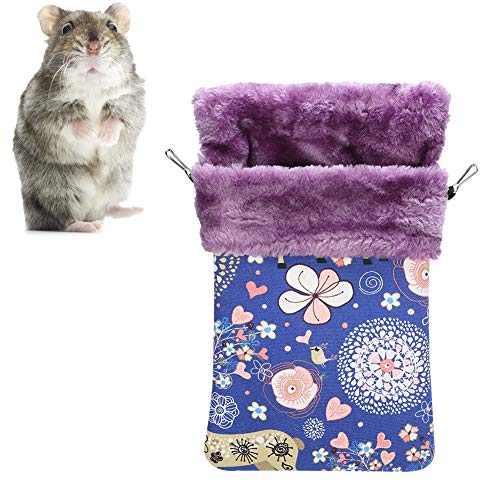 Cuque Verrückter Schlafsack Flanell Hamster Schlafsack, Hamster House Bett, Warm Hamster Sugar Glider Nerz für Eichhörnchen(Large) von Cuque