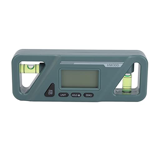 Digitaler Neigungsmesser, Schnell Reagierender Digitaler Winkelmesser LCD-Bildschirm Relative Winkelmessung FüR die Autoreparatur (Dunkelgrün) von Wandisy