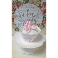 Ballerina Slipper Cupcake Cutter, Ballett Schuhe Tanz Ausstecher Ballerina Slipper Cupcake Cutter, Ballett Schuhe Tanz Ausstecher von CuquiDesigns
