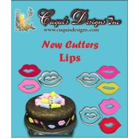 Lippenschneider, Ausstecher Lippen Keks Valentinstag Fondant von CuquiDesigns