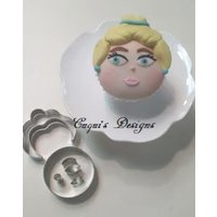 Prinzessin Cutter, Cutter Cupcake, Gesicht Cinderella, Cookie-Cutter von CuquiDesigns