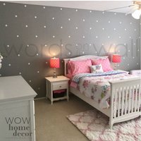 Satz Von Polka Dots - Wählen Sie Die Größe. Vinyl-Wand-Kunst-Aufkleber. Dot Wandmuster. Gold von CuratedWall