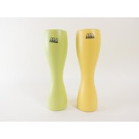 Asa Selection Lemon & Lime Wavy Keramikvasen - Paar Pastell Wave Vasen Postmodernes Design Made in Germany von CurialVintage