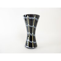 Dümler & Breiden Vase Mid-Century West-Germany Keramik, Dekor Schwarz Weiß Gelb Dümler & Breiden Vase Mid-Century West-Germany Keramik, Dekor Schwarz Weiß Gelb von CurialVintage