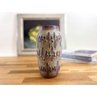 Fat Lava Vase Mit Zick Zack Lora Muster Von Scheurich Keramik Fat Lava Vase Mit Zick Zack Lora Muster Von Scheurich Keramik von CurialVintage