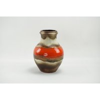 Carstens Luxus Rote Keramik Vase von CurialVintage