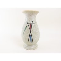 West German Pottery - Keramik Vase Von Scheurich Und Greulich 1950Er Mid Century Pastel von CurialVintage